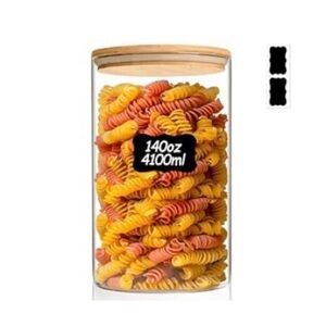 Comsaf 128 oz glass storage